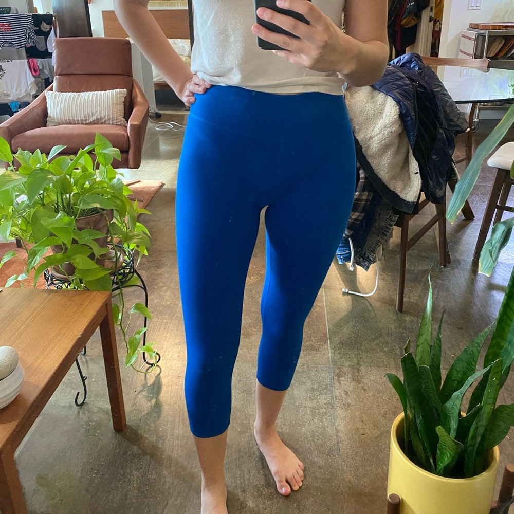 Royal blue 3/4 length FABLETICS leggings